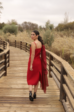 Cargar imagen en el visor de la galería, Vestido Philippa vino